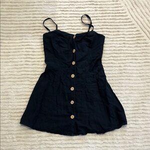 Urban Outfitters - Black Button-Down Dress